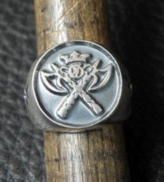 画像2: Battle-Ax Round Stamp Ring (2)