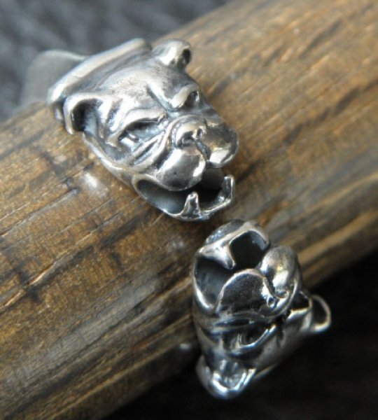 画像15: One ninth Bulldog Triangle Wire Bangle Ring (15)