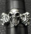 画像9: Skull On 4Heart Crown Ring (9)