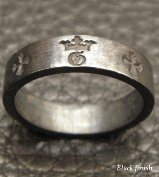 画像6: Flat Bar Ring Platinum Finish (6)