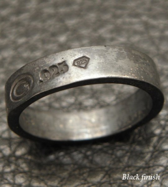 画像5: Flat Bar Ring Platinum Finish (5)