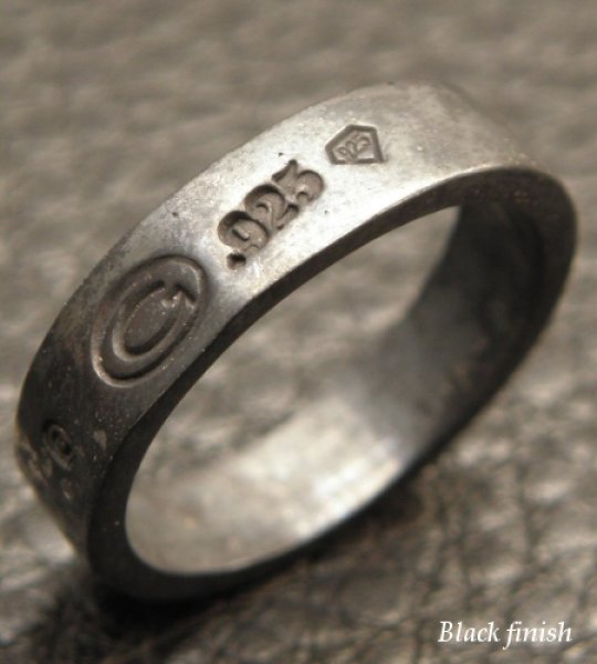 画像4: Flat Bar Ring Platinum Finish (4)