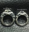 画像18: Quarter Size Devil Skull Triangle Wire Bangle Diamond Ring (18)