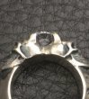 画像3: Quarter Size Devil Skull Triangle Wire Bangle Diamond Ring (3)