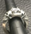 画像7: Quarter Size Devil Skull Triangle Wire Bangle Diamond Ring (7)