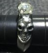 画像6: Half Size Devil Skull Triangle Wire Bangle Diamond Ring (6)