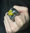 画像7: 18.85Ct Yellow Sapphire Iron Claw Ring (7)