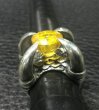 画像5: 18.85Ct Yellow Sapphire Iron Claw Ring (5)