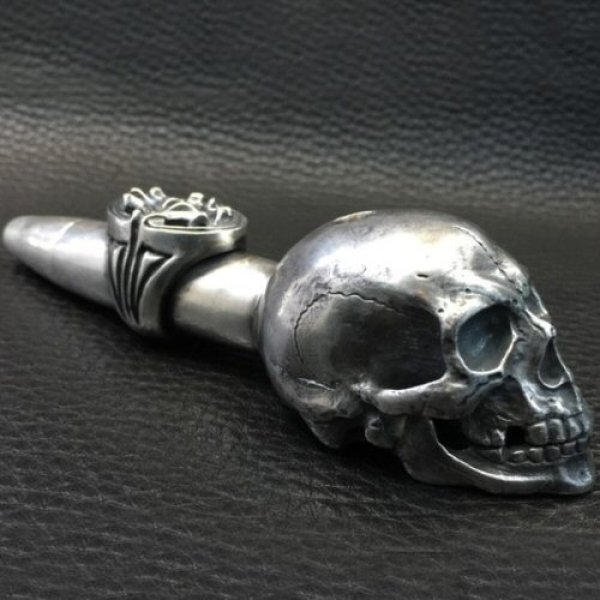 画像6: Old Large Skull Ideal Smoke Pipe (6)