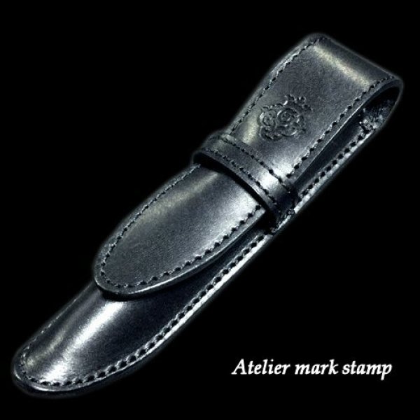 画像2: Saddle Leather Slim Pen Case (2)