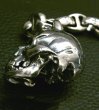 画像10: Large Skull With Half Snake & Maltese Cross H.W.O , Smooth Anchor Links Wallet Hanger (10)