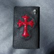 画像1: [現品限り2025年内納品OK] Crocodile Cross Inlay Buffalo Check Book (1)