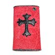 画像1: Crocodile Flank Cross Inlay Elephant Wallet (1)