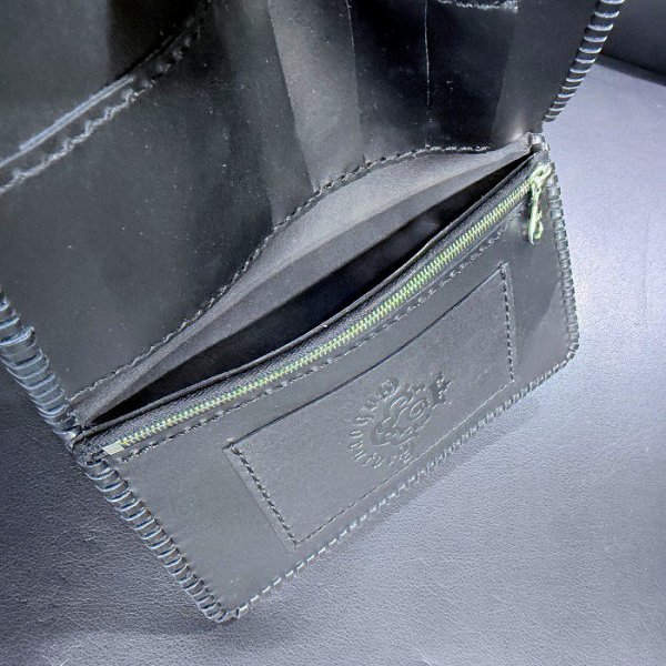 画像8: Ostrich Leg G&Crown Inlay Hippo Check Book (8)