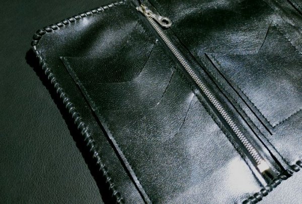 画像8: Crocodile Head & Horn Back Long Wallet(Black)※新入荷！現品限り即納 (8)