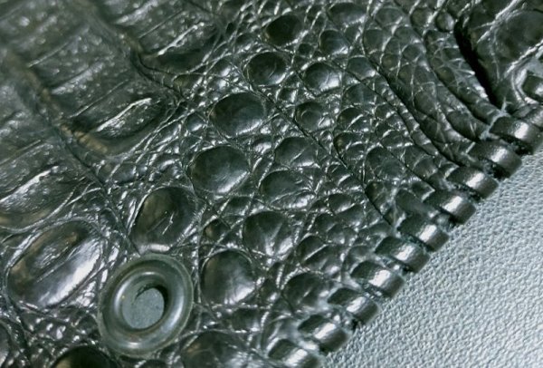 画像7: Crocodile Head & Horn Back Long Wallet(Black)※新入荷！現品限り即納 (7)