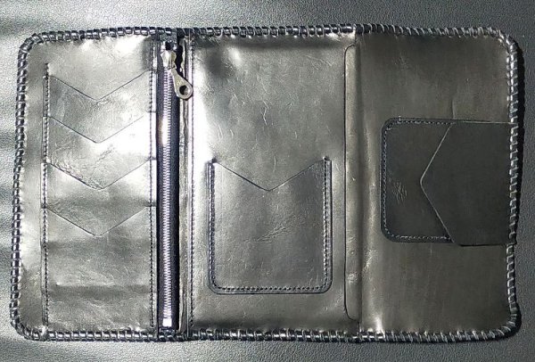 画像2: Stingray Cross Inlay Buffalo Long Wallet (2)