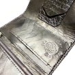 画像11: Crocodile Flank Cross Inlay Elephant Wallet (11)