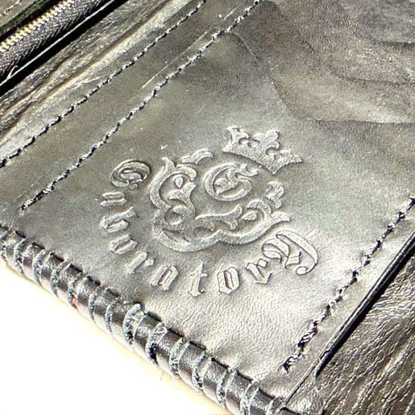 画像13: Crocodile Flank Cross Inlay Elephant Wallet (13)