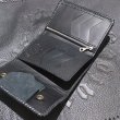 画像11: Crocodile Flank Cross Inlay Elephant Long Short Wallet (11)