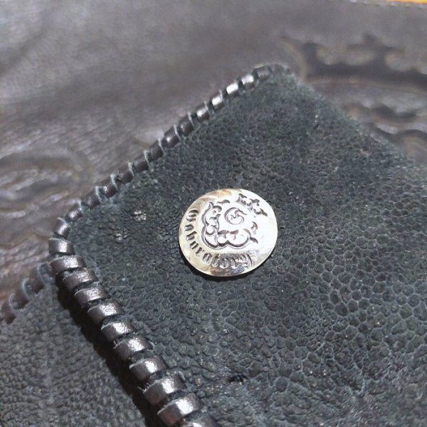 画像19: Crocodile Flank Cross Inlay Elephant Long Short Wallet (19)