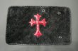 画像3: Lizard Traditional Cross Inlay Hippo Long Wallet (3)