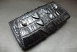 画像5: Crocodile W-Spine Tail All Gusset Wallet With Skull Button (5)