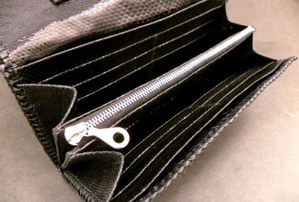 画像10: Crocodile Haed & Horn Back All Gusset Wallet (10)