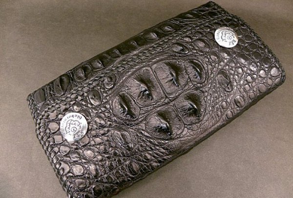 画像17: Crocodile Haed & Horn Back All Gusset Wallet (17)