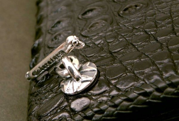 画像6: Crocodile Haed & Horn Back All Gusset Wallet (6)