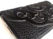 画像13: Atelier Mark Overlay Crocodile Belly Round Zip Wallet [RZ-11] (13)