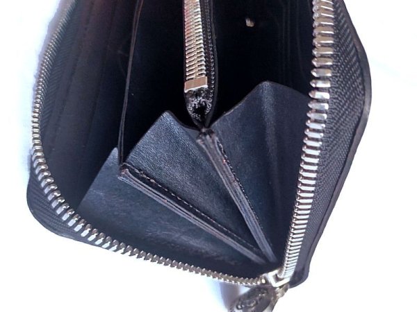 画像7: Atelier Mark Overlay Crocodile Belly Round Zip Wallet [RZ-11] (7)