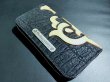 画像4: Atelier Mark Overlay Elephant Leather Round Zip Wallet (Slim Type・2tone) (4)