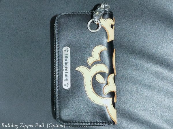 画像4: Atelier Mark Overlay Saddle Leather Round Zip Wallet (Slim Type・2tone) (4)