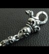 画像10: Skull Crown Clip With Old Bulldog & 10 Half Skull Links Wallet Chain (10)