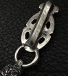 画像7: Crown Sculpted Oval Keeper With 2Lion & Smooth Anchor Chisaled H.W.O Chain Links Wallet Chain (7)