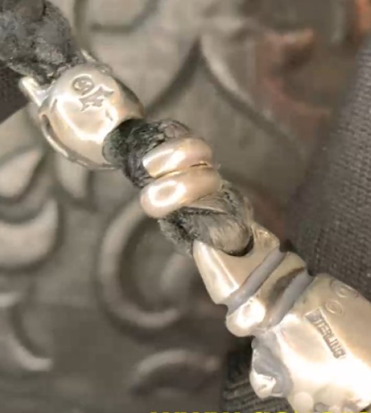 画像9: 4Heart Crown Cross Key Keeper With 2Old Bulldogs & 2Skulls Braid Leather Wallet Chain (9)