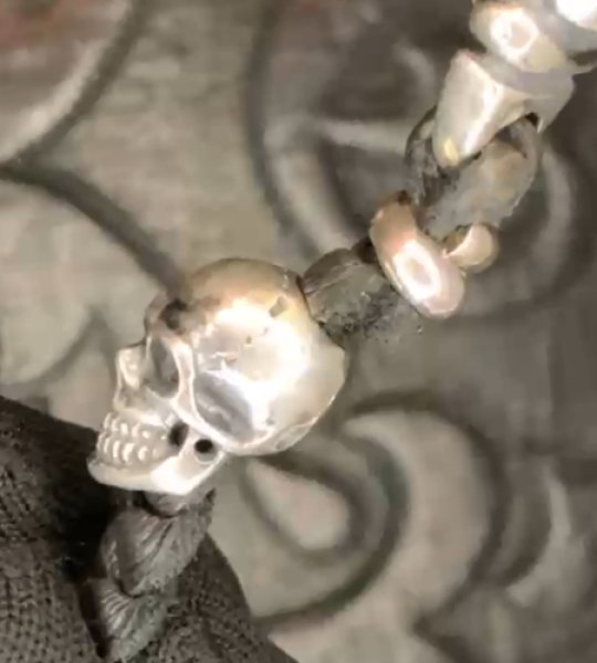 画像8: 4Heart Crown Cross Key Keeper With 2Old Bulldogs & 2Skulls Braid Leather Wallet Chain (8)