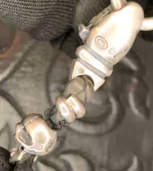 画像7: 4Heart Crown Cross Key Keeper With 2Old Bulldogs & 2Skulls Braid Leather Wallet Chain (7)