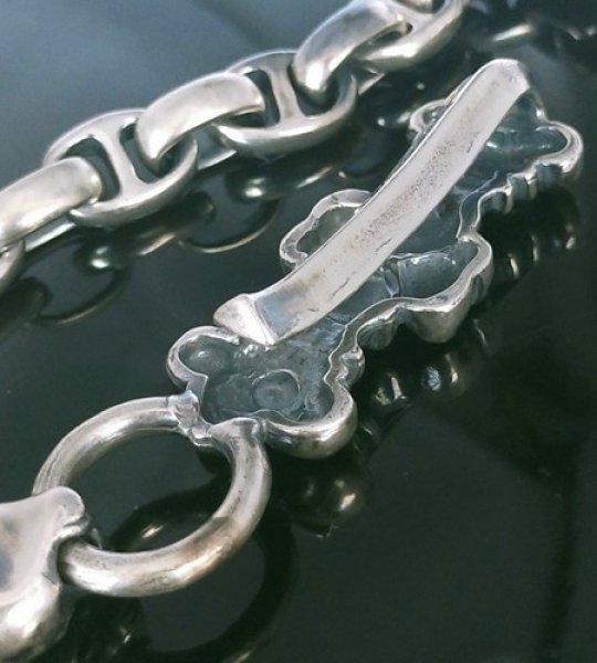 画像5: 4Heart Crown Keeper With 2Swivel Panthers & H.W.O & Anchor Links Wallet Chain (5)