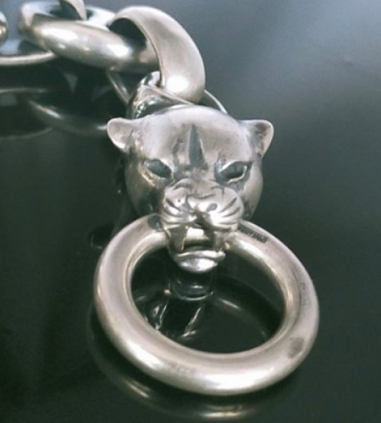 画像10: 4Heart Crown Keeper With 2Swivel Panthers & H.W.O & Anchor Links Wallet Chain (10)