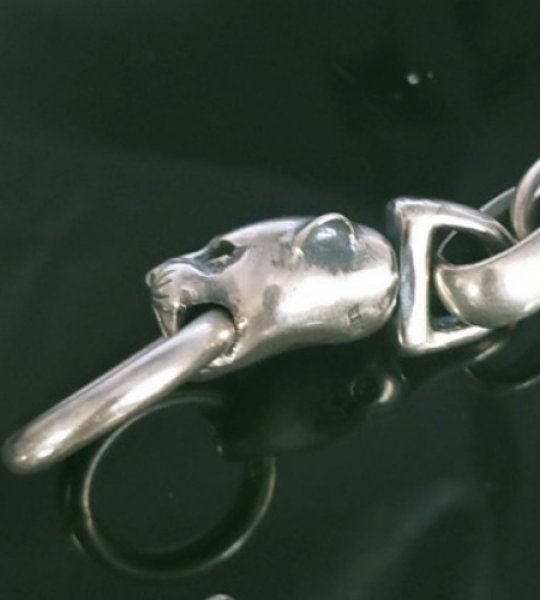 画像8: 4Heart Crown Keeper With 2Swivel Panthers & H.W.O & Anchor Links Wallet Chain (8)
