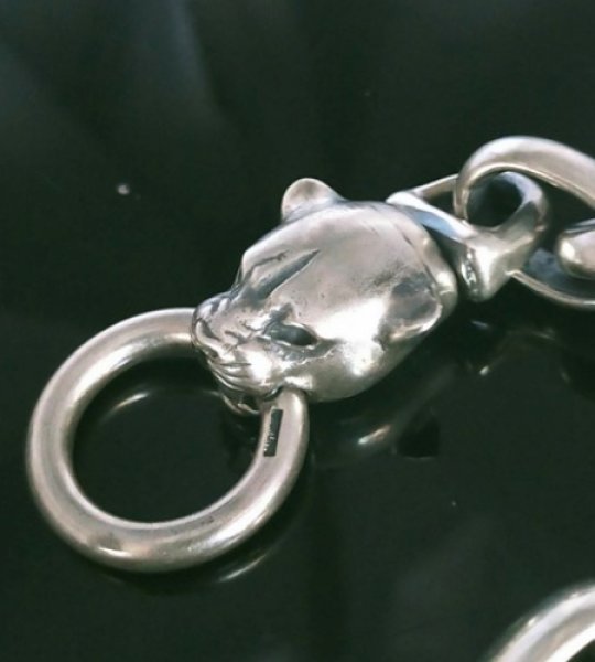 画像9: 4Heart Crown Keeper With 2Swivel Panthers & H.W.O & Anchor Links Wallet Chain (9)