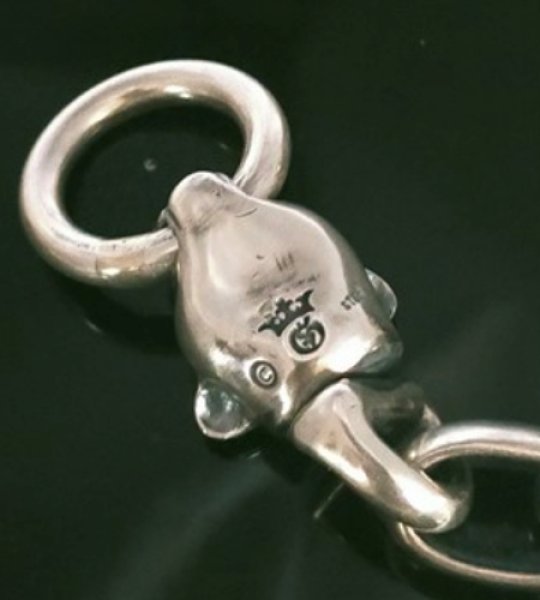 画像12: 4Heart Crown Keeper With 2Swivel Panthers & H.W.O & Anchor Links Wallet Chain (12)