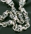 画像12: Skull On Snake Keeper With 4 Boat Neck Panther &8 Skulls Small Oval Links Wallet Chain (12)