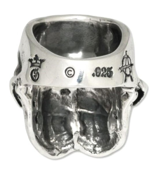 画像7: Xconz Collaboration Double Face Medium Lage Skull Ring (7)