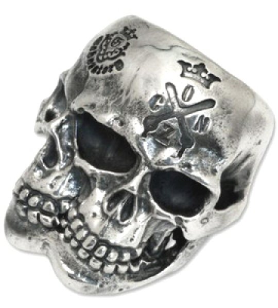 画像5: Xconz Collaboration Double Face Medium Lage Skull Ring (5)