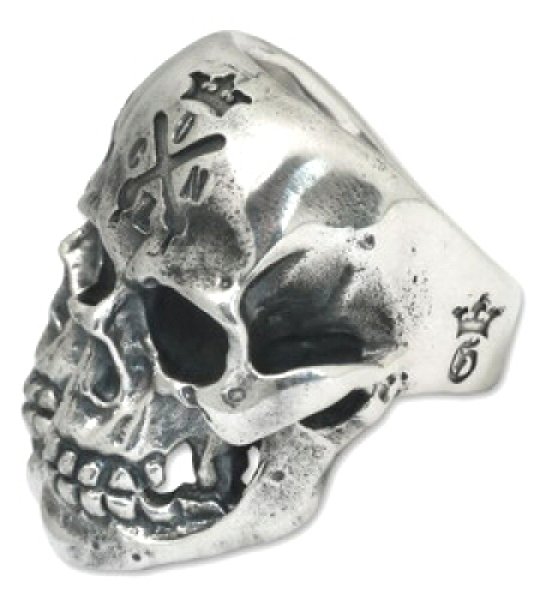 画像3: Xconz Collaboration Double Face Medium Lage Skull Ring (3)