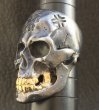 画像11: Xconz Collaboration 18k Gold Teeth Large Skull Ring 3rd generation (11)