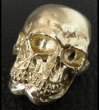 画像11: Xconz Collaboration Gold Double Face Medium Lage Skull Ring (11)